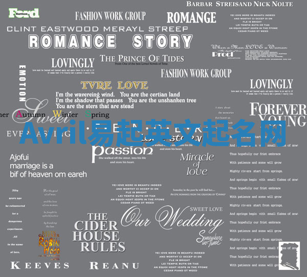 Avril易起英文起名网