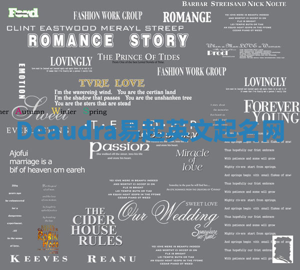 Deaudra易起英文起名网