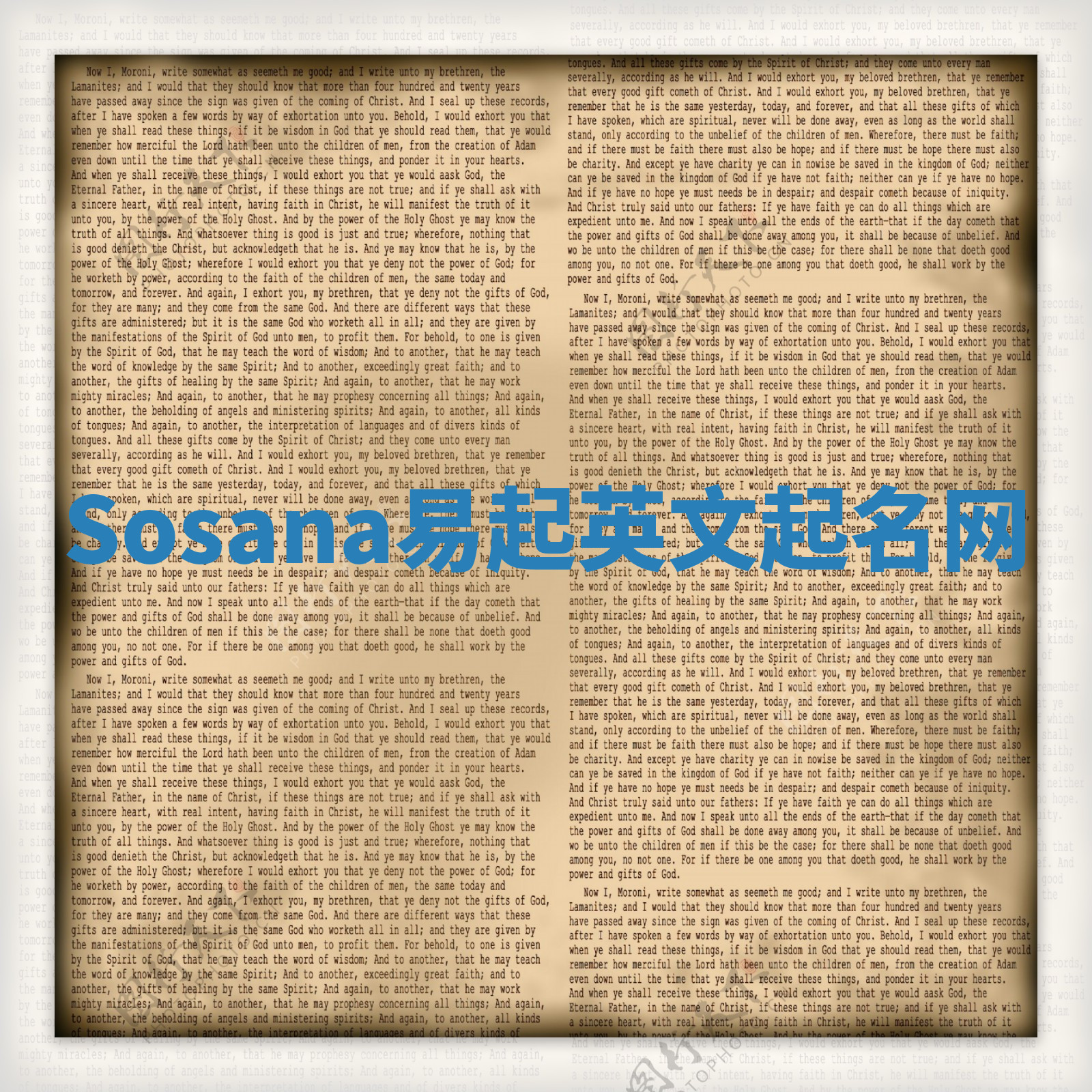 Sosana易起英文起名网 Sosana易起英文起名网