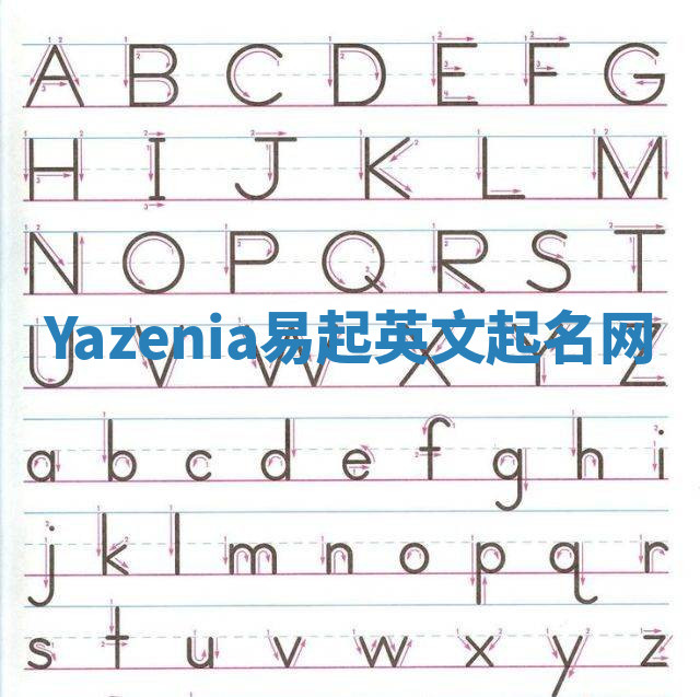 Yazenia易起英文起名网