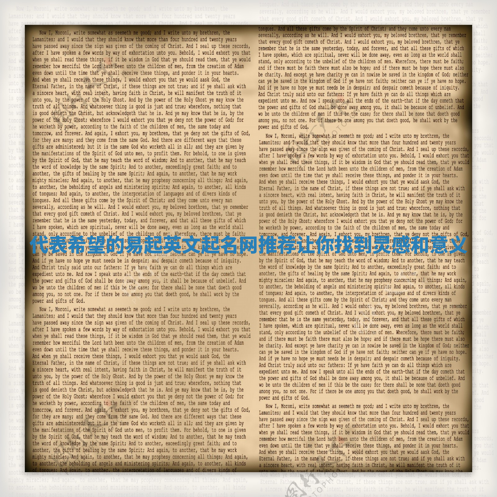 代表希望的易起英文起名网推荐让你找到灵感和意义 代表希望的易起英文起名网推荐让你找到灵感和意义